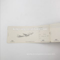 bilhete de embarque de avião de papel